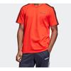 Adidas Classic 3-Stripes Training Sports Round Neck Short Sleeve T-Shirt Men Tops Red DU0444