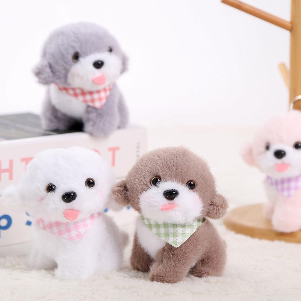 Scarf Naughty Puppy Doll Pendant Plush Doll Toy Gift Girls Bag Pendant Ragdoll Keychain