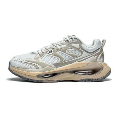 Li Ning Infinity Comfort универсальные прочные дышащие низкие спортивные повседневные туфли мужские кроссовки белые серые AZGT003-2