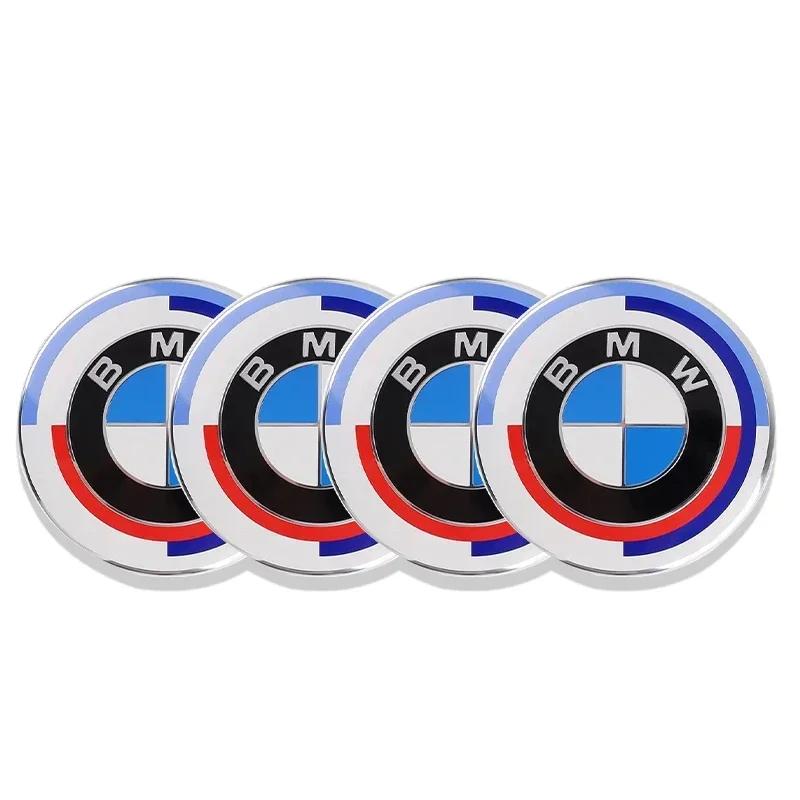 56mm Car Badge Wheel Center Cover Stickers Hub Caps Decal For BMW M M3 M5 M6 X3 E46 E90 E39 F10 F20 F30 G20 E60 E36 accessories