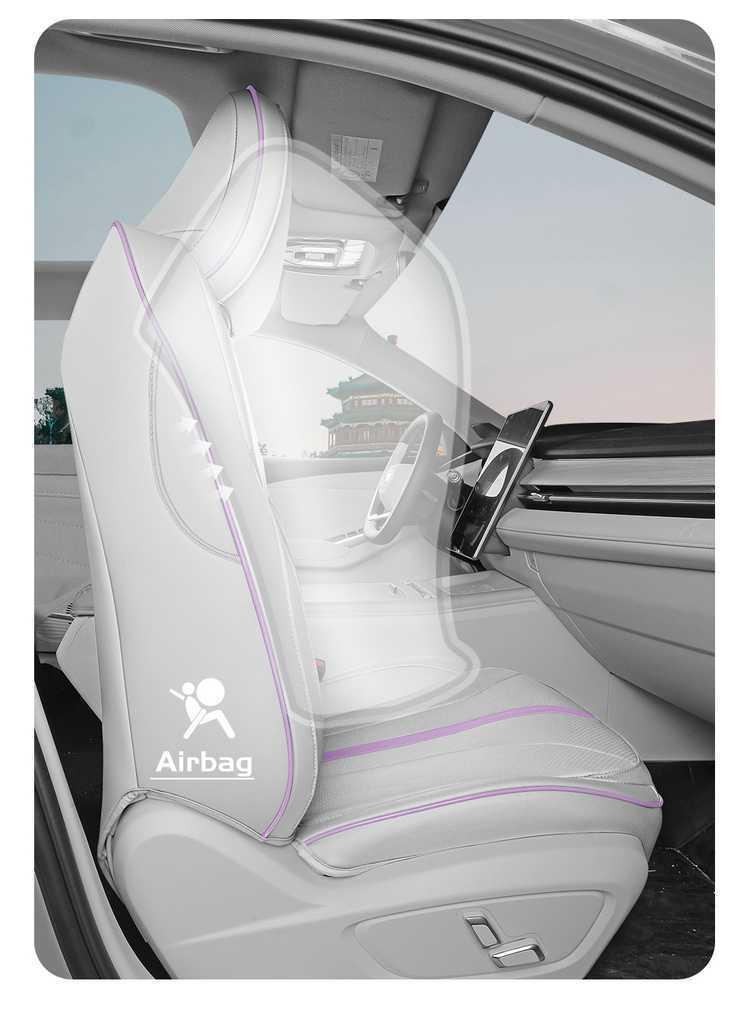 Универсальные кожаные чехлы на сиденья Geely Xingrui L - Всесезонные, Полное покрытие, Дышащие