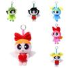 The Powerpuff Girls Blossom Raincoat Plush Toy Backpack Keychain Cartoon Pendant