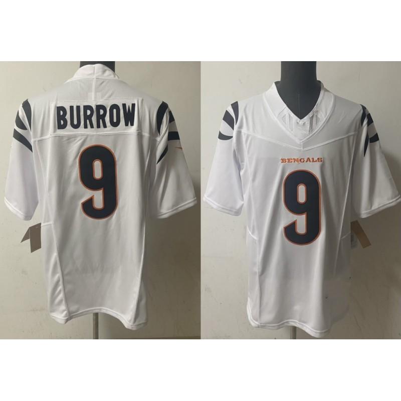 Bengals Retro 3rd Gen Football Jersey - 9 Burrow 85 1 Chase Mens Uniform