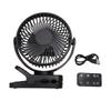 Настольный вентилятор на клипсе с магнитной основой, USB-вентилятор, вращение на 360 градусов по горизонтали и вертикали, 3 скорости и тихая работа, 3