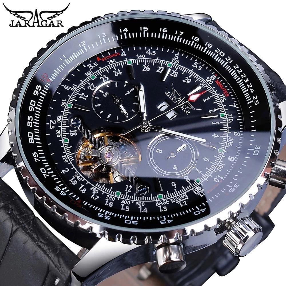 Jaragar New Top Men's Watch Casual Dial Mechanical Watch Multifunctional Waterproof Luminous Watch Men's Fashion Watch