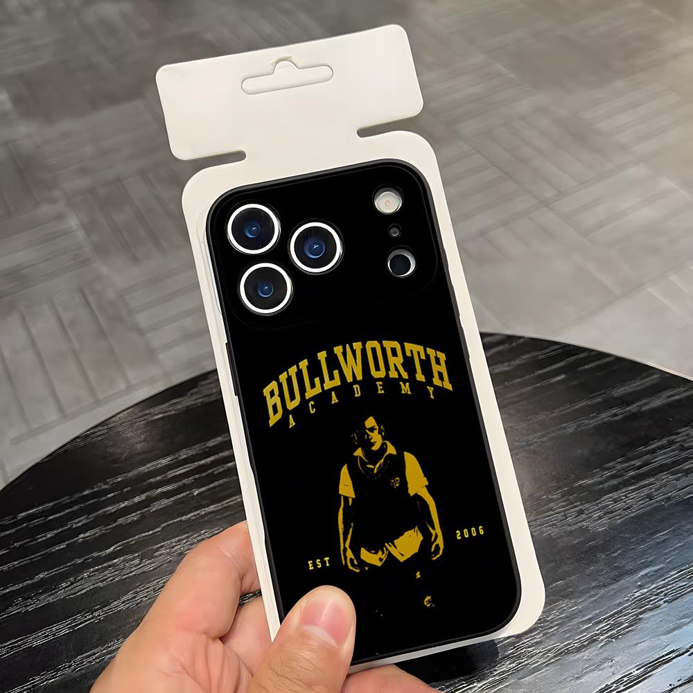 Игровой чехол для телефона B-BullyS для IPhone 17 Air 16 E Pro Max 15 14 13 Mini 12 Pro 11 Max Plus Черный Мягкий чехол