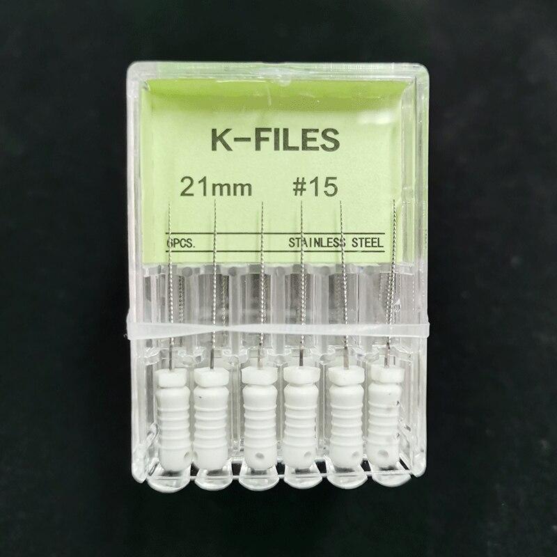 5 коробок стоматологических инструментов, эндодонтические инструменты для корневых каналов, H-файл, 21 мм, K, 21 мм, эндодонтические инструменты из нержавеющей стали, стоматологическая стоматология, одонтология