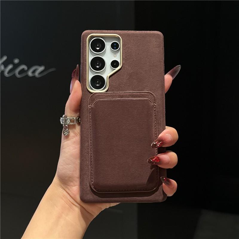 Premium Suede Leather Magnetic Suction Case For Samsung Galaxy S26 Ultra S24 Plus S25U Luxury 2 in 1 Removable Card Wallet Cover
