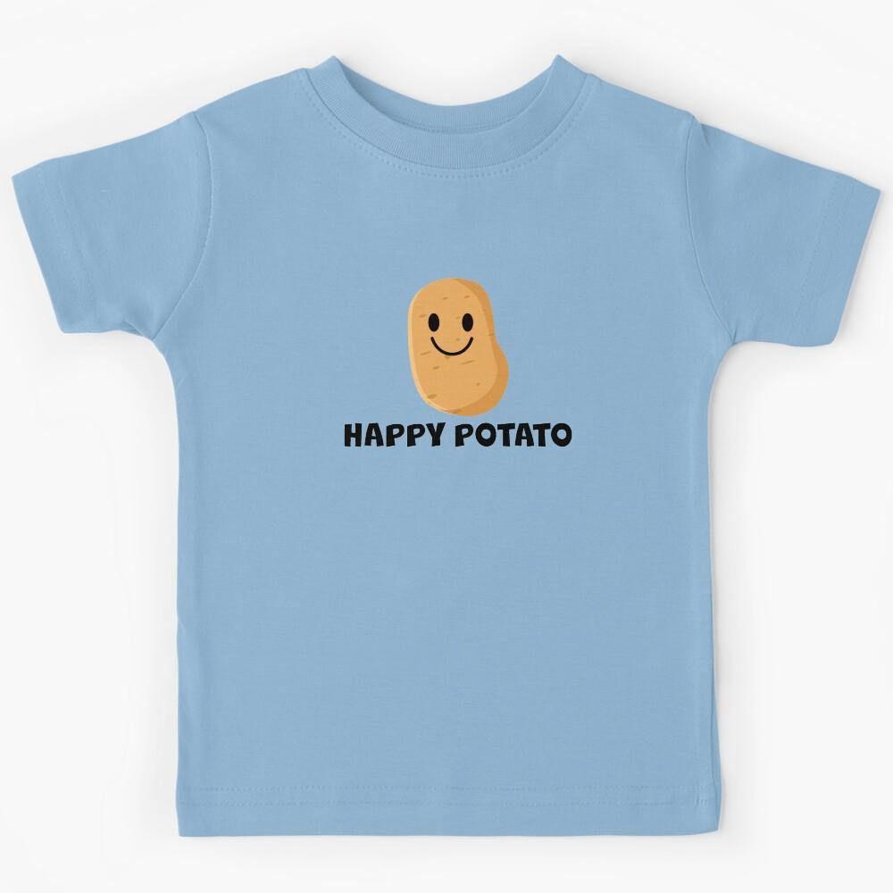 Happy Potato - Black Kids T-Shirt
