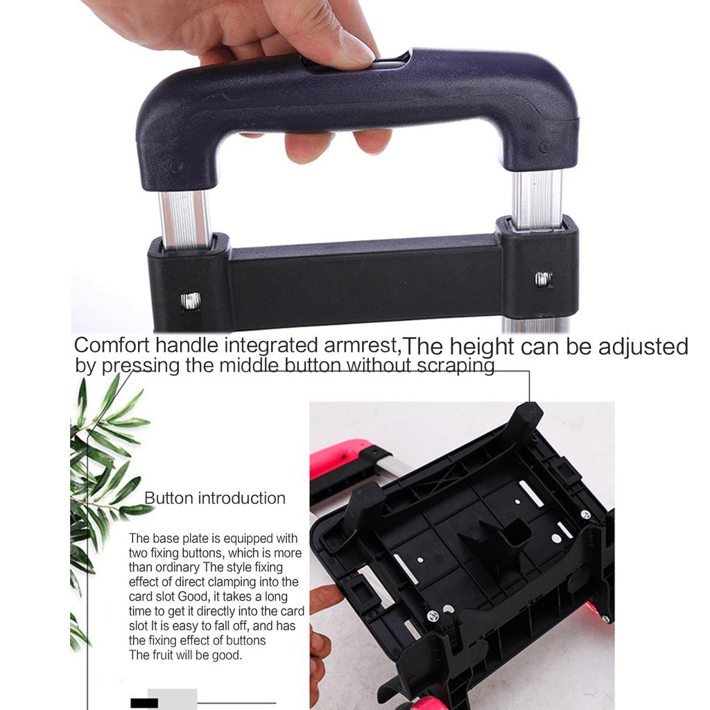 Тележка для рюкзака 6 колес, тележки для багажа на колесиках, складная тележка для багажа из алюминиевого сплава, ручная тележка для школьных сумок, сумки для домашних животных