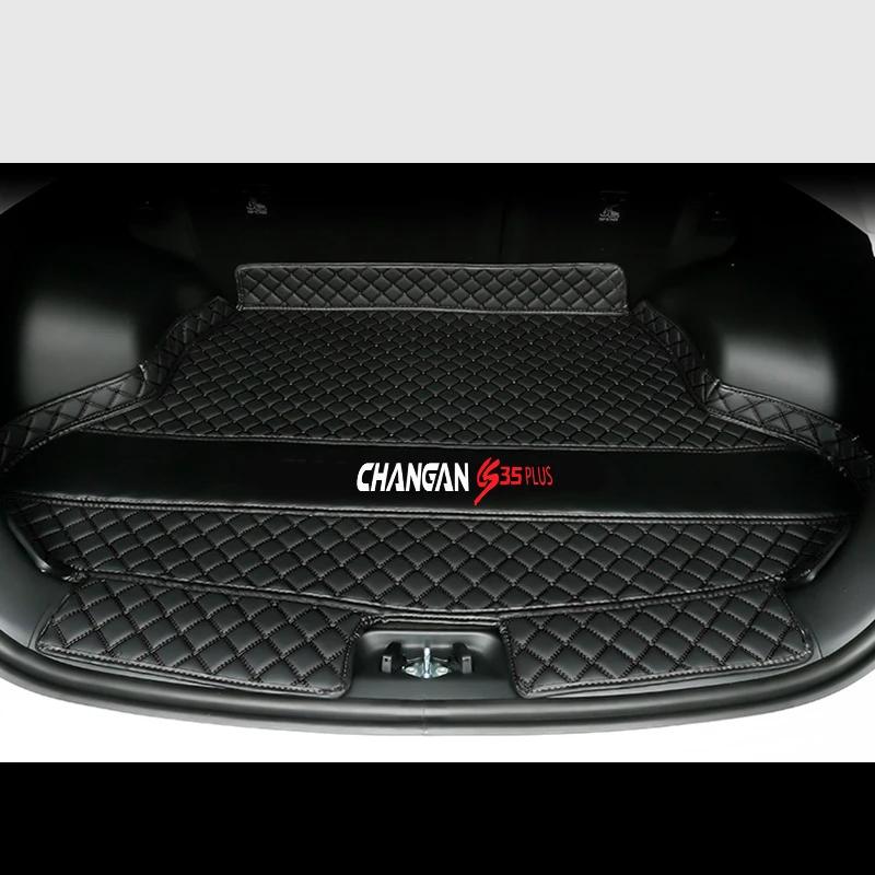 For Changan CS35 Plus 2020-2023 Car StylingTrunk Protection PU Leather Mat Catpet Interior Modification Cover Part Accessories