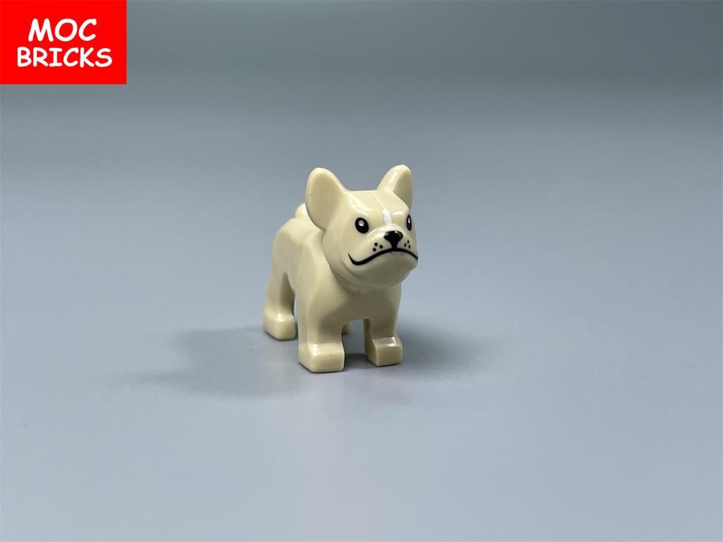 Нетоксичные 5 шт. Moc Кирпичи Животное Собака Зоопарк Французский Бульдог 29602 Ферма Уличный Пейзаж Аксессуары Образовательные Строительные Блоки Игрушки Подарки для Детей