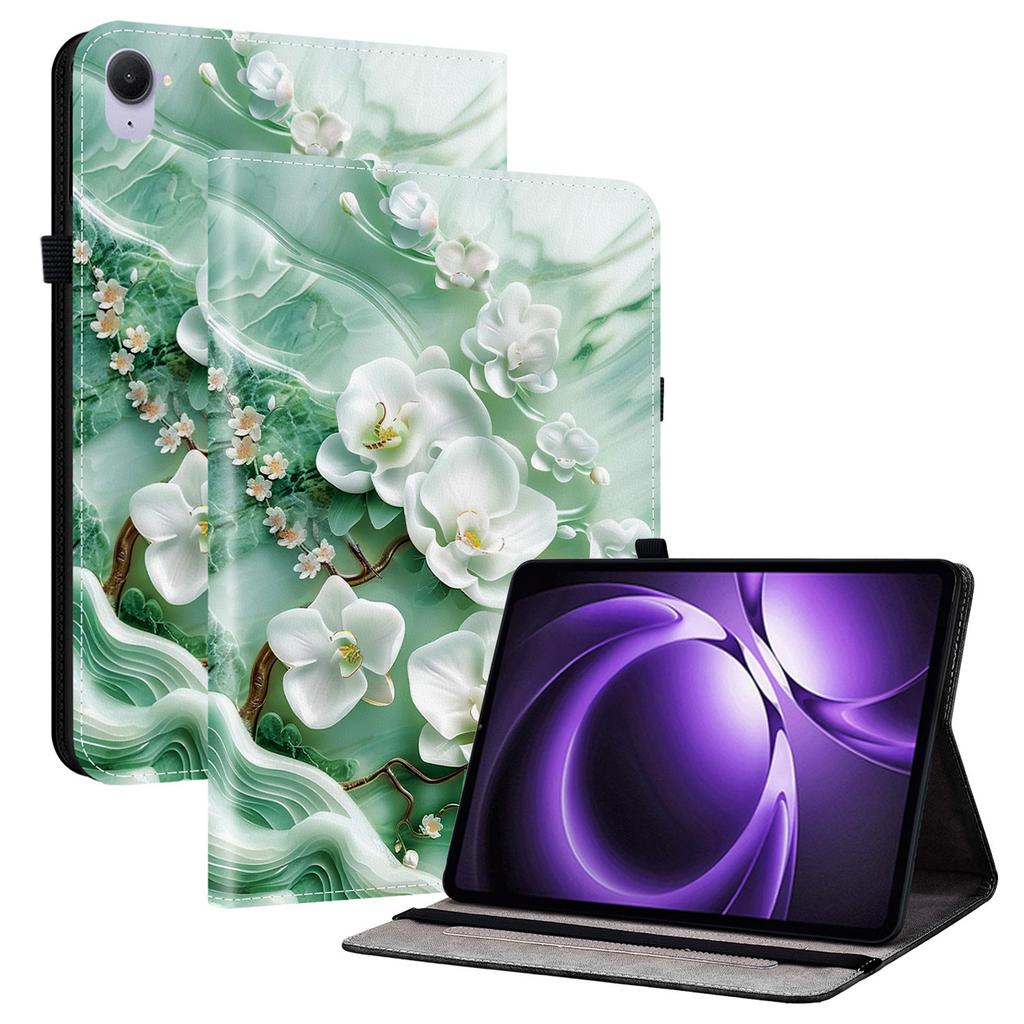 For Xiaomi Redmi K Pad Leather Case Pattern Printed Stand Tablet Cover with Card Slots