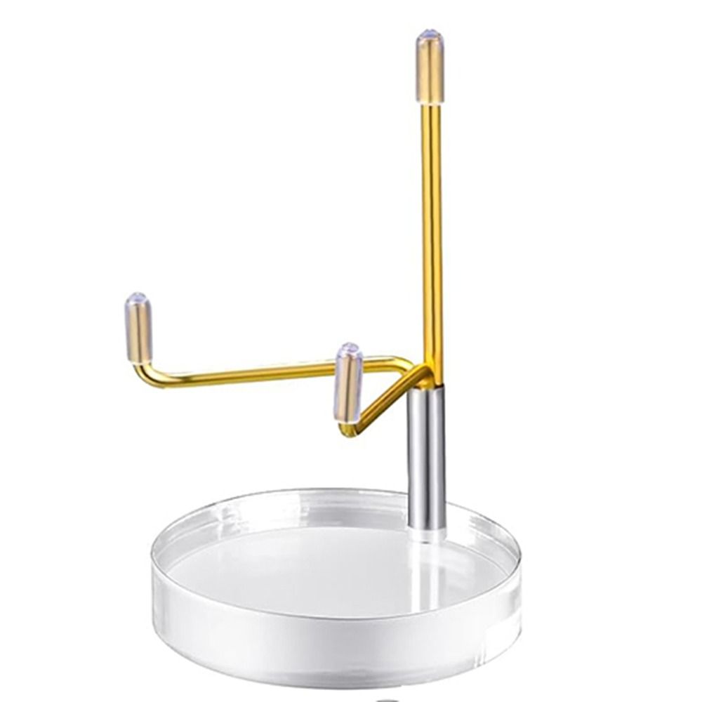 Adjustable Metal Arms Crystal Holder Soft Rubber Case Metal Mineral Rack  Museum