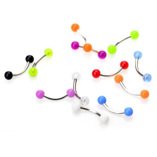 50/90 шт акриловый язык, нос, соски, ногти, кольцо для пирсинга живота и пупка, декор