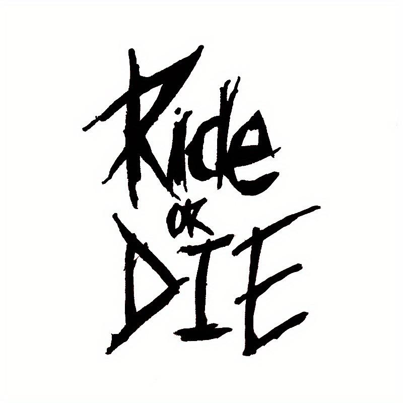Наклейки на автомобиль Ride Or Die Ride Or Die светоотражающие наклейки Наклейки на автомобиль Мотоцикл Горный велосипед