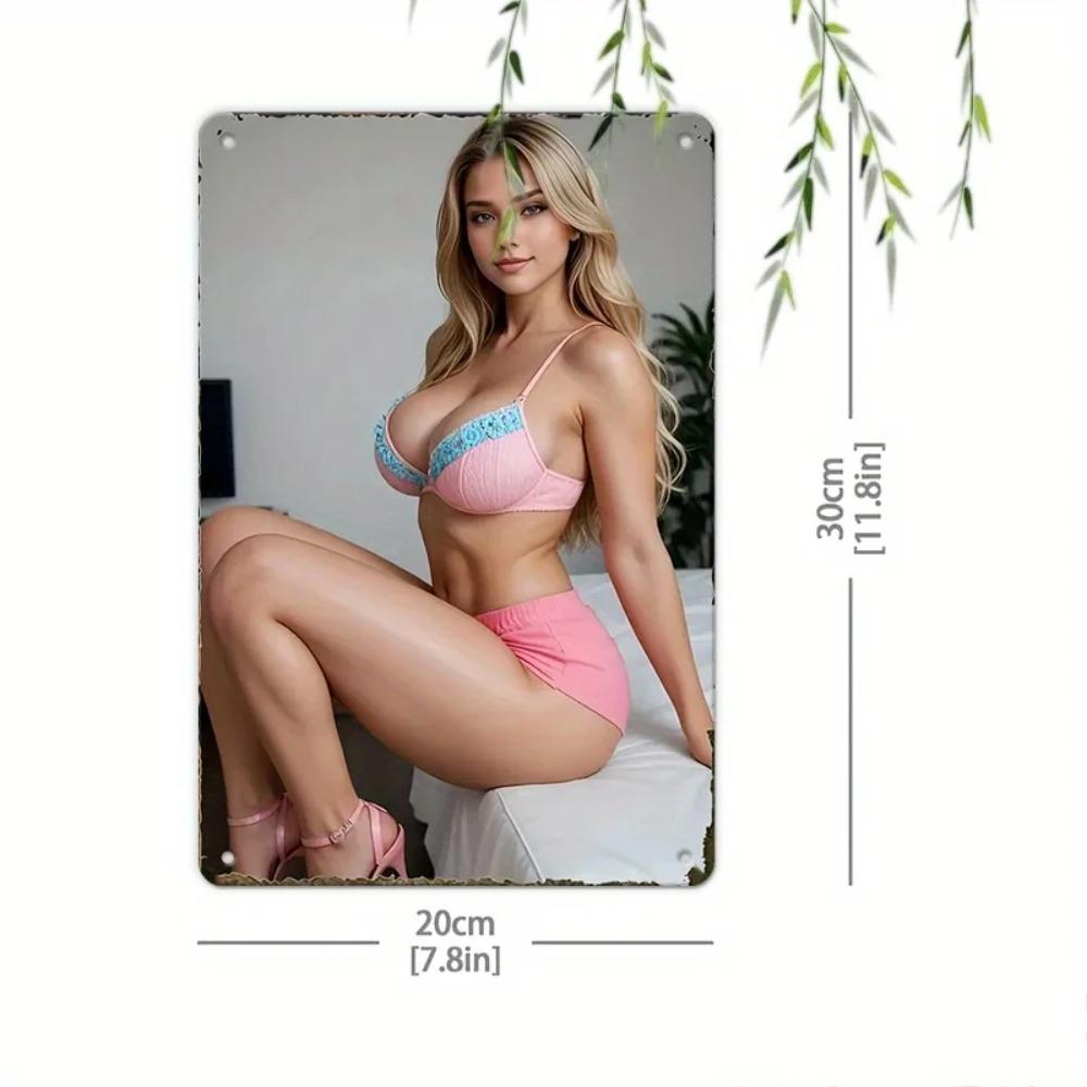 Винтажная металлическая табличка Декор стены для патио Бара Сада Ржавчиная Ретро Искусство 787x1181 Дюйм