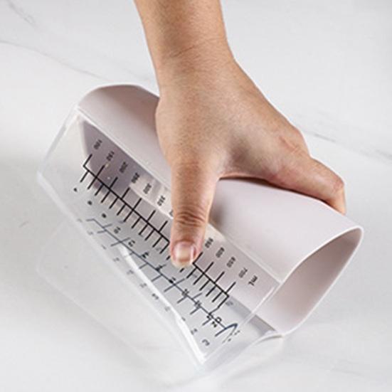 Силиконовая мерная чашка Yousheng с двойной шкалой, для выпечки и готовки, гибкий носик, удобная ручка, безопасна для микроволновой печи и посудомоечной машины, кухонные принадлежности