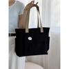 Original Design Japanese Knot Commuter Thick Nylon Tote Bag Casual Art Student Simple One Shoulder Handbag