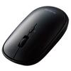 ELECOM Wireless Mouse Bluetooth Slint Thin Quiet 4 Buttons with Presentation Mode Function Compatible with Windows Mac Android iOS iPadOS FireOS Black