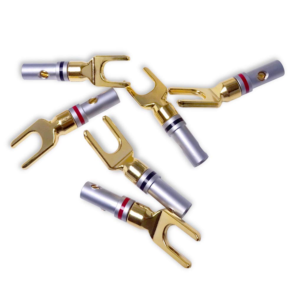 Cleqee Y-образный акустический терминал золото 4 шт. CLQ-YT01