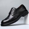 Autumn New Men's Business Dress Leather Shoes Leather Inner Height Increase British Casual Men's Shoes Brock Korean Version Wedding