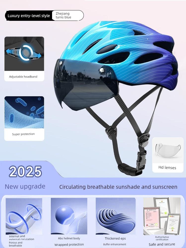 Yu Zhaolin Kidsren's Bicycle Helmet for Boys and Girls, Bicycle, Skateboard, Roller Skating, Balance Car, Ultra-Light Safety Helmet All-In-One
