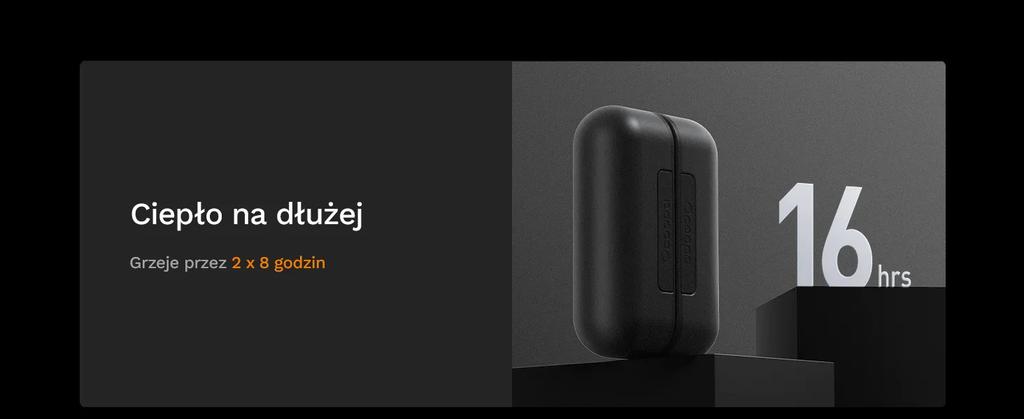 Ocoopa Ut2S, 2*8 H, 2*5000 Mah, Powerbank, Czarny