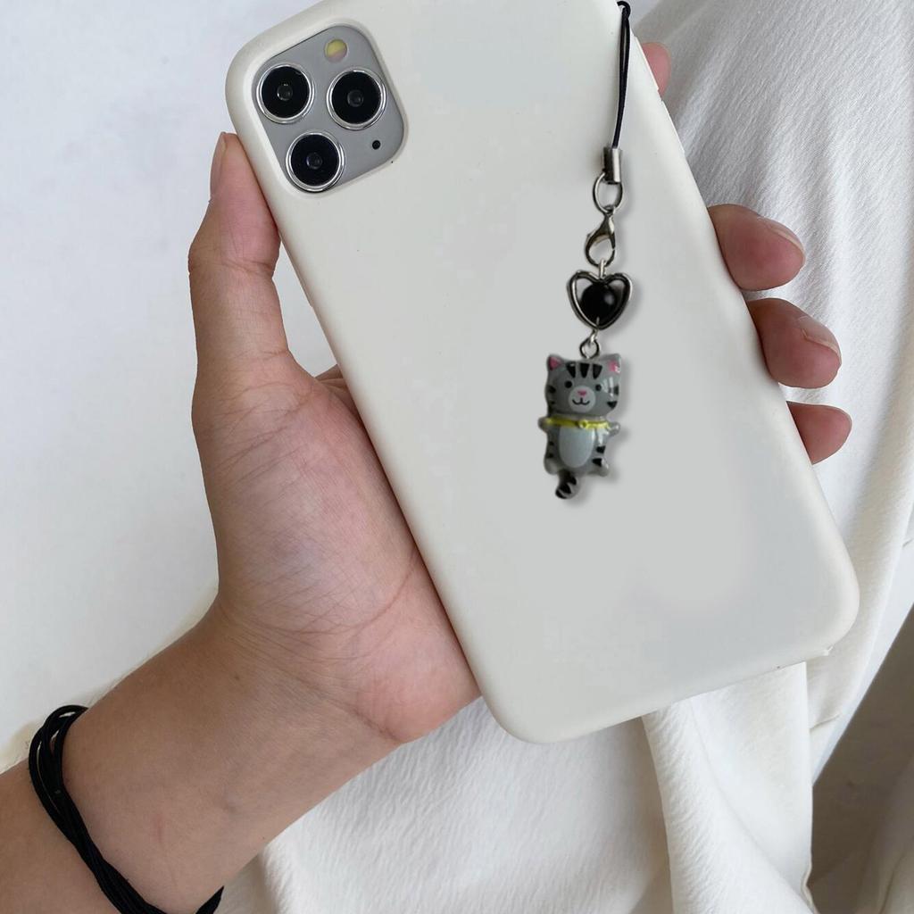 Phone Charm Keychain Detachable Cat Phone Strap Lanyard for Women Girls Bag Backpack Ornament Car Key Holder Jewelry