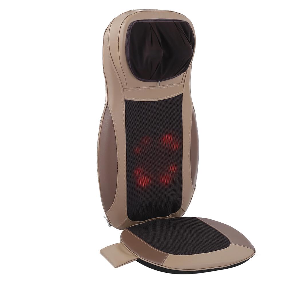 Massage Seat Cushion Heated Neck Back Waist Hip Massage Chair for Home and Car Use