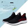 Весенняя мода 2025 года спортивная обувь корейская версия повседневной спортивной обуви для бега мужская обувь из летучего трикотажа дышащая сетчатая трендовая обувь