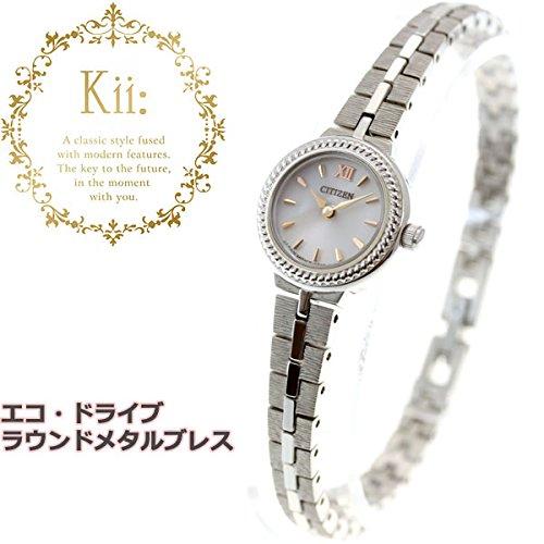 Часы Key Eco Drive Solar с круглым металлическим браслетом [Citizen] Kii женские EG2981-57A