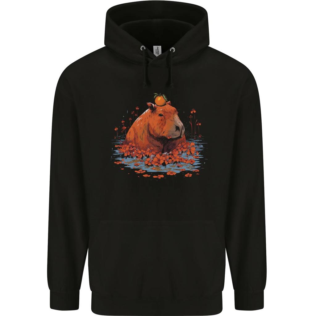 Orange Capybara Hoodie