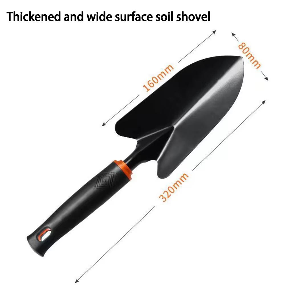 4-Piece Gardening Shovel Set Vegetable Planting Tools with Rake Hoe Trowel Small Garden Tools for Women And Men