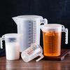 Measuring Cup with Graduations Liquid Container Clear Measuring Cup Measuring Cup with Handle Tea Shop Kitchenware 1 Liter