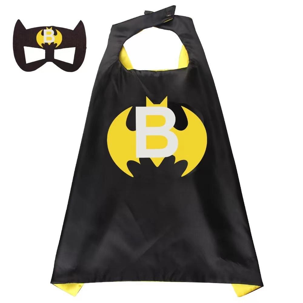Halloween Children'S Cape, Superhero Frozen Style, Spider-Man, Iron Man, And Cap Mask