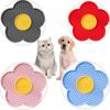 Pet Supplies Cat Licking Pad Sun Flower Shape Silicone Dog Licking Plate Cute Pet Slow Licking Mat