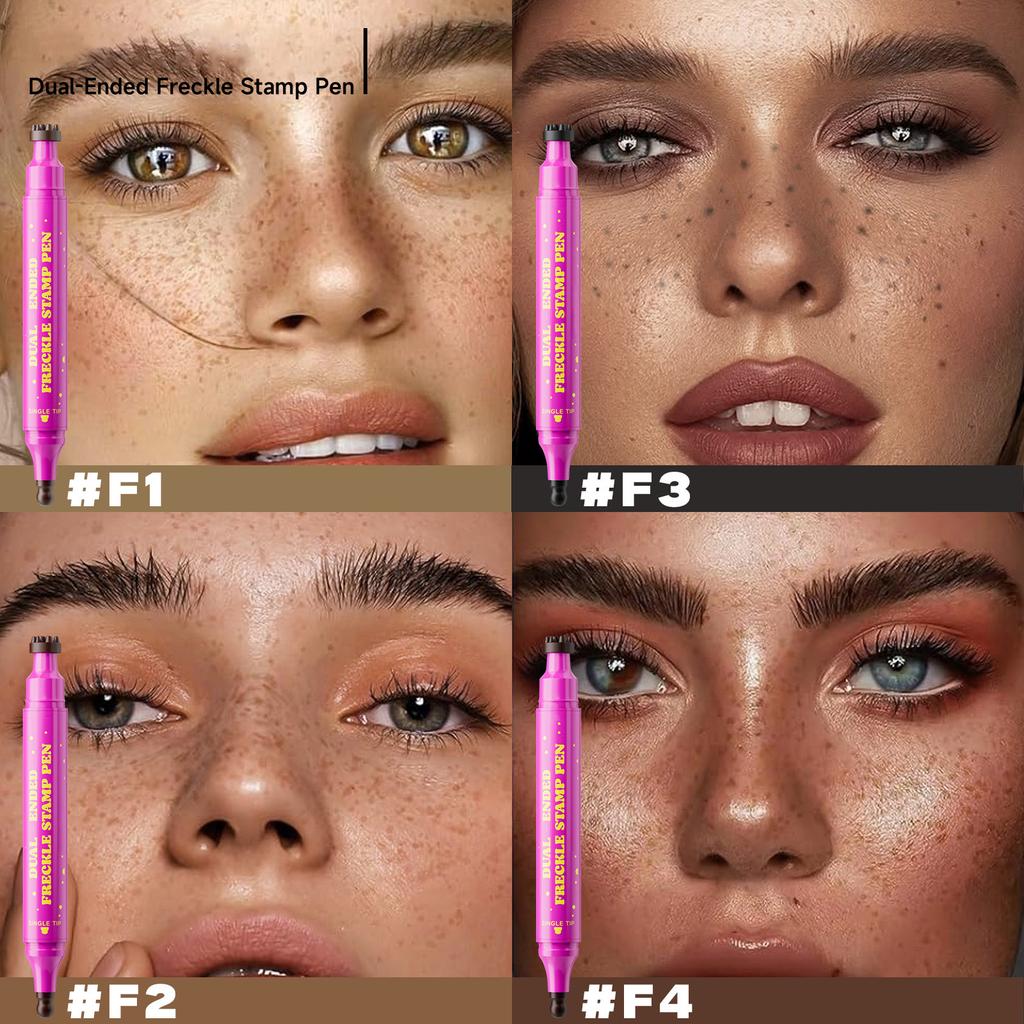 Карандаш для веснушек, 2-в-1 искусственные веснушки, одинарный кончик-тыковка, натуральные и реалистичные накладные веснушки(2,8 мл)