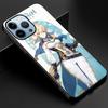 Чехол Genshin Impact для телефона Iphone 14 13 11 12 Pro Max Mini Xs Xr X 7 8 6s Plus Se 2022, защитная задняя крышка из закаленного стекла