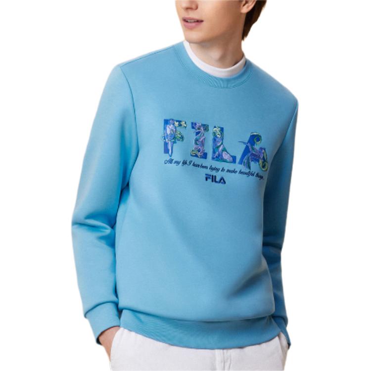 FILA x V&A LIANMINGKUAN Sweatshirt Men's Ring Focus Blue F11M418201F-BU
