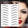 На водной основе, похожие на волосы, подлинные наклейки для татуировки бровей, ложная косметика, макияж, долговечный Wat C5D7