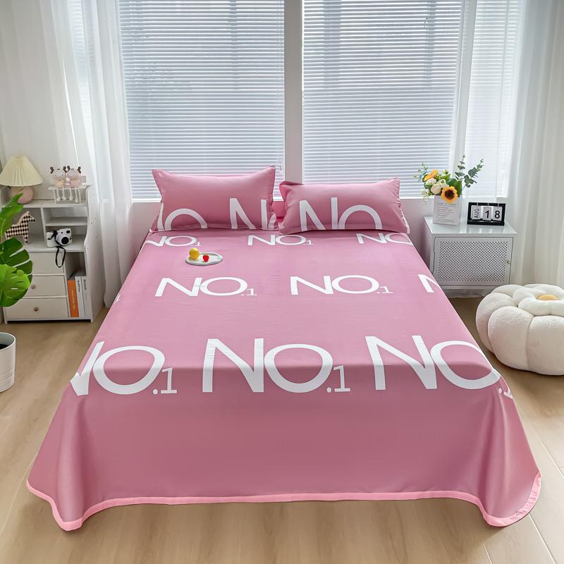 Охлаждающая плоская простыня с наволочкой, летние простыни, гладкое постельное белье, комплект постельного белья для дома, односпального размера или размера «queen-size», roupa de cama