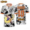2026 Лето Dragon Ball Малыш Гоку №10 Футбольная майка 3D Манга Принт Дышащий Полиэстер Оверсайз Футболка для Мужчин Женщин Детей Y2k