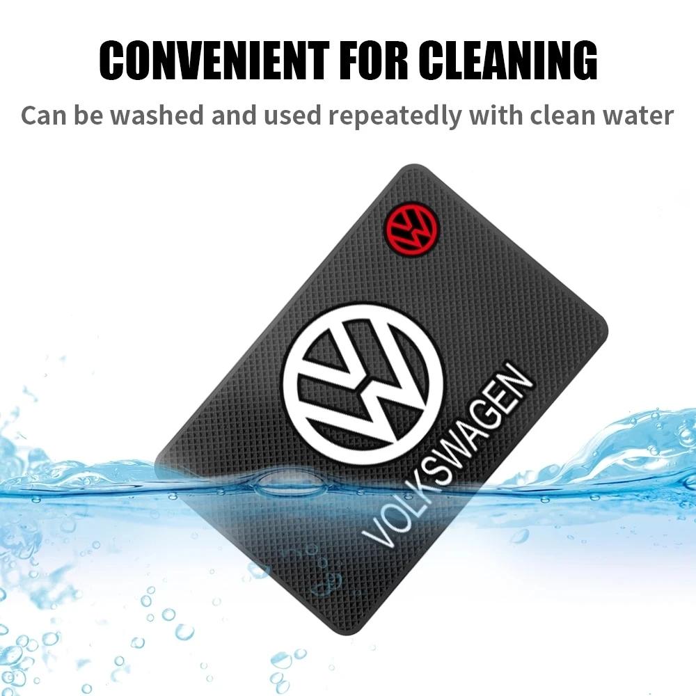 1Pcs Car Anti-Slip Mat Dashboard Sticky Pad Non-slip Mat For VW GTI Polo Golf Passat Tiguan Arteon Touareg Taigo Caddy Jetta Bee zf0