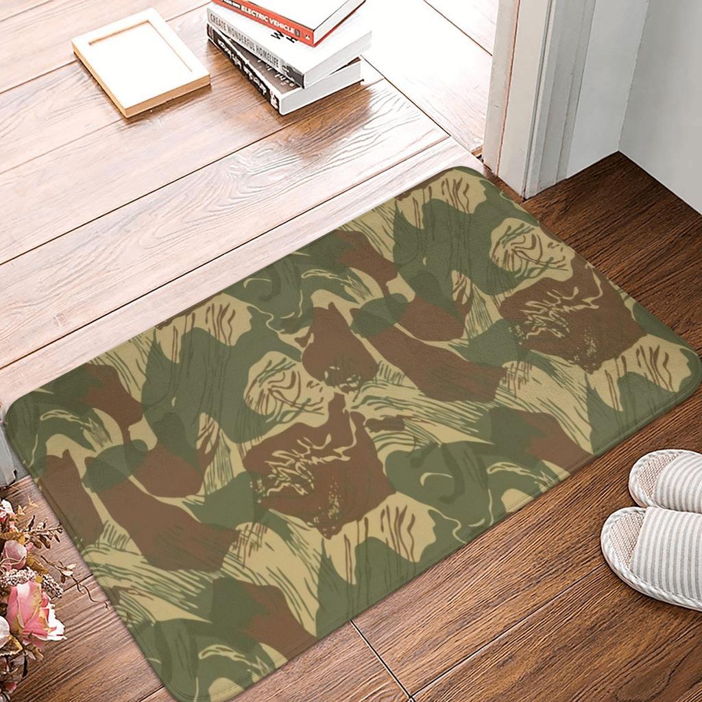 Камуфляж Flecktarn Напольные Коврики для Двери Ванной Кухни Противоскользящие Уличные Военный Камуфляж Коврик для Порога Ковер для Туалета Коврик для Ног