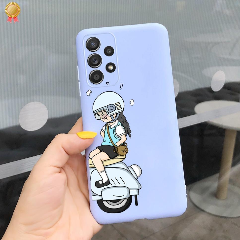 Чехол для Samsung Galaxy A23 5G Модный Милый Прозрачный Матовый Мужской Женский Мягкий ТПУ Силиконовый Чехлы для Телефона Для Samsung Galaxy A23 4G Fundas