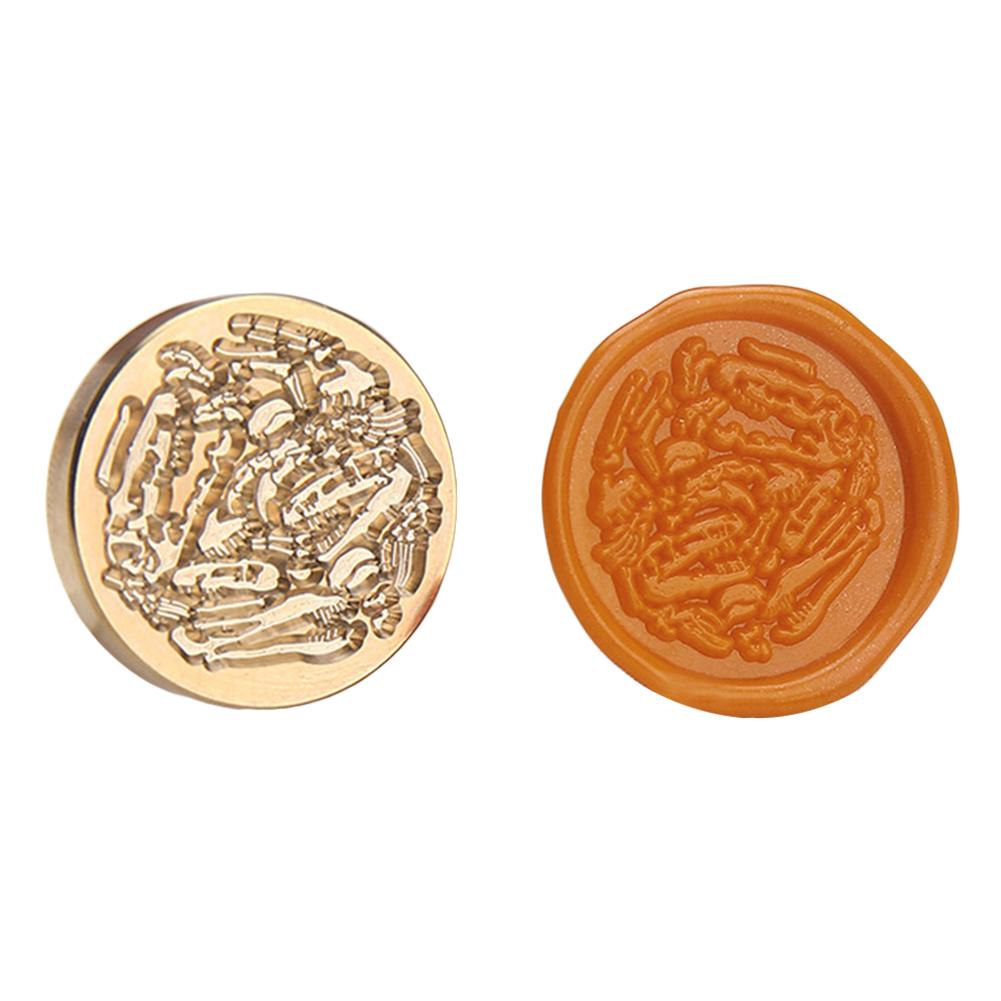 Меловой ископаемый Запечатывающие Штампы Голова Ископаемого Динозавра Восковая Печать Для Скрапбукинга Украшение Конверта Приглашения