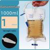 1000ml Disposable Anti-reflux Catheter Urine Drainage Bag with 1.1m Tube for Home Use