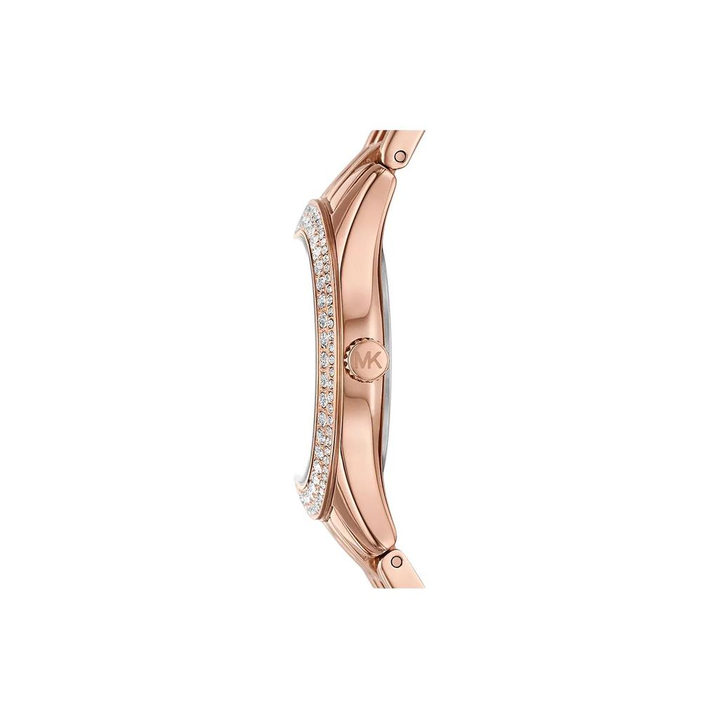 Michael Kors Quartz Watch Stainless Steel Band 33Mm Rose Gold Dial 50M Water Resistant Unisex watches MK4845