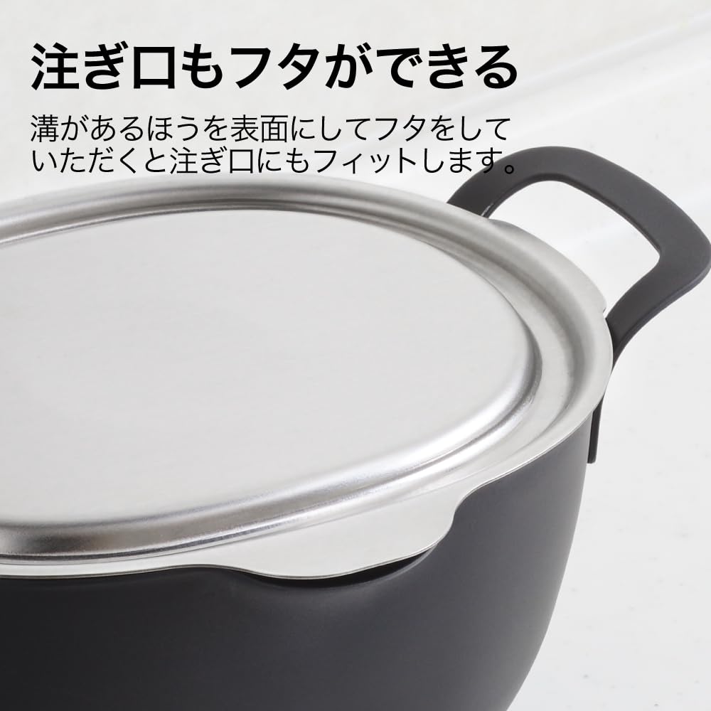 Yoshikawa Stainless Steel Lid for Aikata Deep Made in Japan Dishwasher Aikata 3810032 PD3027 Fryer, (Tsubame-Sanjo), Safe,